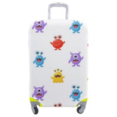 Seamless-pattern-cute-funny-monster-cartoon-isolated-white-background Luggage Cover (medium)