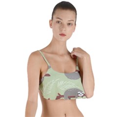 Sloths-pattern-design Layered Top Bikini Top  by Simbadda