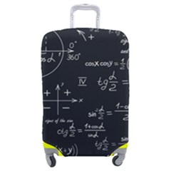 Mathematical-seamless-pattern-with-geometric-shapes-formulas Luggage Cover (medium) by Simbadda