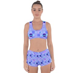 Seamless-pattern-pastel-galaxy-future Racerback Boyleg Bikini Set by Simbadda