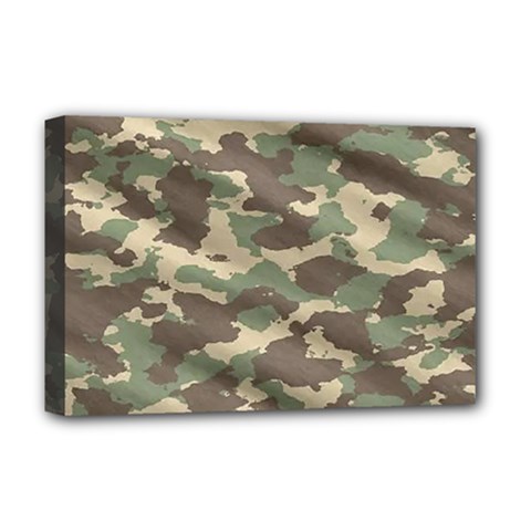 Camouflage Design Deluxe Canvas 18  X 12  (stretched) by Excel