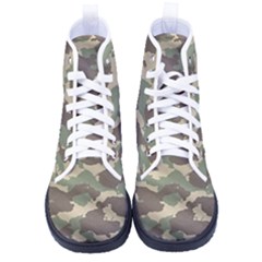Camouflage Design Men s High-top Canvas Sneakers