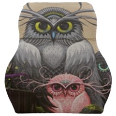 Graffiti Owl Design Car Seat Velour Cushion 