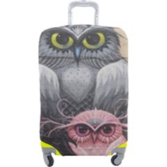 Graffiti Owl Design Luggage Cover (large)