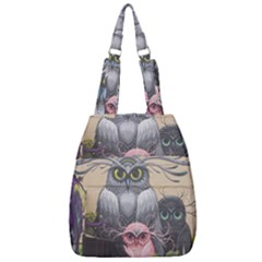 Graffiti Owl Design Center Zip Backpack