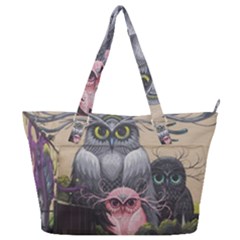 Graffiti Owl Design Full Print Shoulder Bag
