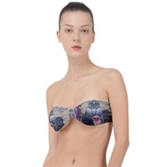 Graffiti Owl Design Classic Bandeau Bikini Top 