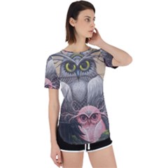 Graffiti Owl Design Perpetual Short Sleeve T-Shirt