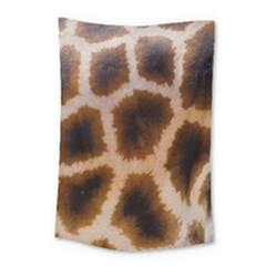 Giraffe Skin Design Small Tapestry by Excel
