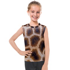 Giraffe Skin Design Kids  Mesh Tank Top by Excel