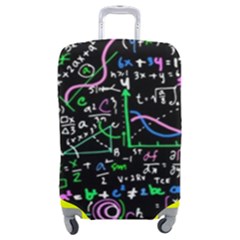 Math-linear-mathematics-education-circle-background Luggage Cover (medium) by Simbadda