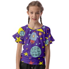 Card-with-lovely-planets Kids  Cut Out Flutter Sleeves by Simbadda