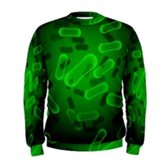 Green-rod-shaped-bacteria Men s Sweatshirt by Simbadda