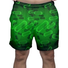 Green-rod-shaped-bacteria Men s Shorts by Simbadda