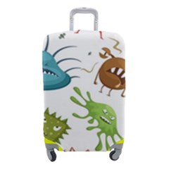 Dangerous-streptococcus-lactobacillus-staphylococcus-others-microbes-cartoon-style-vector-seamless-p Luggage Cover (small) by Simbadda