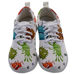 Dangerous-streptococcus-lactobacillus-staphylococcus-others-microbes-cartoon-style-vector-seamless-p Mens Athletic Shoes by Simbadda