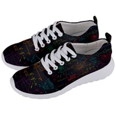 Mathematical-colorful-formulas-drawn-by-hand-black-chalkboard Men s Lightweight Sports Shoes