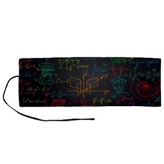 Mathematical-colorful-formulas-drawn-by-hand-black-chalkboard Roll Up Canvas Pencil Holder (m) by Simbadda