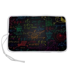 Mathematical-colorful-formulas-drawn-by-hand-black-chalkboard Pen Storage Case (s) by Simbadda