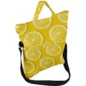 Lemon-fruits-slice-seamless-pattern Fold Over Handle Tote Bag View1