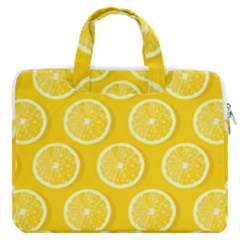 Lemon-fruits-slice-seamless-pattern Macbook Pro 16  Double Pocket Laptop Bag 