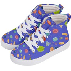 Virus-seamless-pattern Kids  Hi-top Skate Sneakers by Simbadda