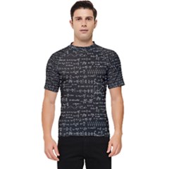 Math-equations-formulas-pattern Men s Short Sleeve Rash Guard by Simbadda