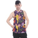 Exotic-seamless-pattern-with-parrots-fruits Men s Sleeveless Hoodie View1