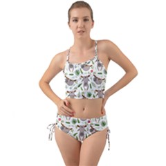 Seamless-pattern-with-cute-sloths Mini Tank Bikini Set