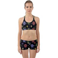 Embroidery-seamless-pattern-with-flowers Back Web Gym Set by Simbadda