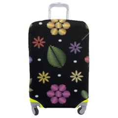 Embroidery-seamless-pattern-with-flowers Luggage Cover (medium) by Simbadda