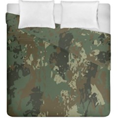 Camouflage-splatters-background Duvet Cover Double Side (king Size) by Simbadda