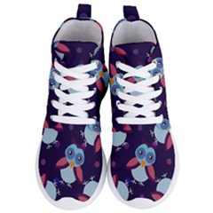 Owl-pattern-background Women s Lightweight High Top Sneakers by Simbadda