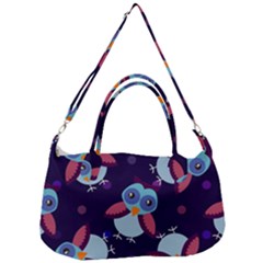 Owl-pattern-background Removable Strap Handbag by Simbadda