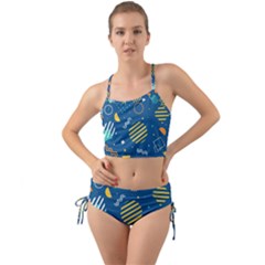 Flat-design-geometric-shapes-background Mini Tank Bikini Set