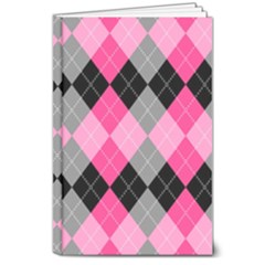 Seamless-argyle-pattern 8  X 10  Hardcover Notebook