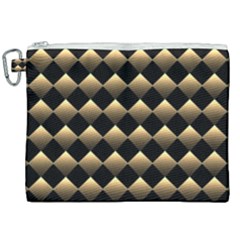 Golden-chess-board-background Canvas Cosmetic Bag (XXL)