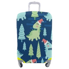 Cute-dinosaurs-animal-seamless-pattern-doodle-dino-winter-theme Luggage Cover (medium) by Simbadda