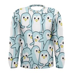 Penguins-pattern Men s Long Sleeve Tee by Simbadda