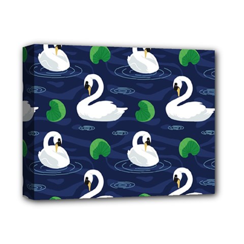 Swan-pattern-elegant-design Deluxe Canvas 14  x 11  (Stretched)