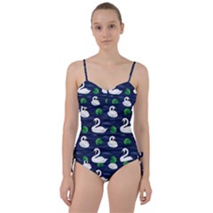 Swan-pattern-elegant-design Sweetheart Tankini Set