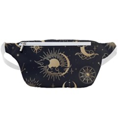 Asian Seamless Pattern With Clouds Moon Sun Stars Vector Collection Oriental Chinese Japanese Korean Waist Bag  by Grandong