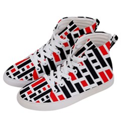 Background Geometric Pattern Women s Hi-top Skate Sneakers by Grandong