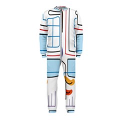 Sketch Line Art Doodles Design Onepiece Jumpsuit (kids) by Grandong