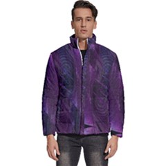 Feather Pattern Texture Form Men s Puffer Bubble Jacket Coat by Grandong