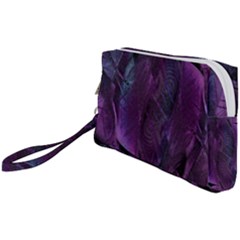 Feather Pattern Texture Form Wristlet Pouch Bag (small) by Grandong