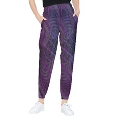 Feather Pattern Texture Form Women s Tapered Pants by Grandong