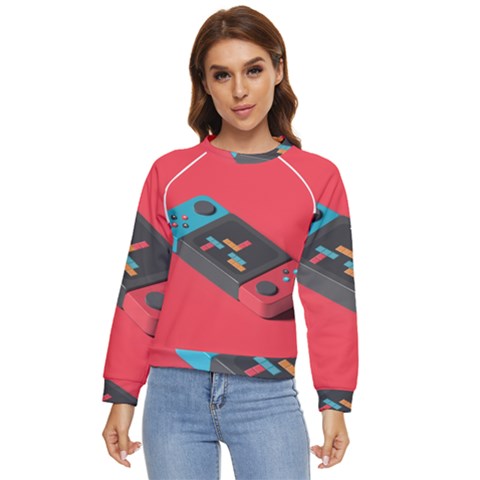 Gaming Console Video Women s Long Sleeve Raglan Tee by Grandong