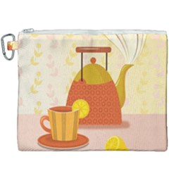 Tea Pot Cup Drawing Canvas Cosmetic Bag (xxxl) by Grandong