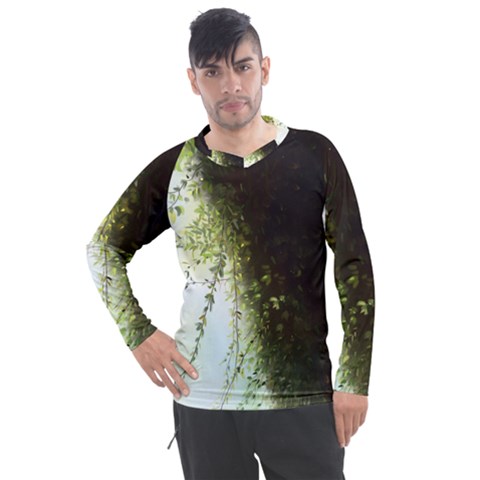 Branch Plant Shrub Green Natural Men s Pique Long Sleeve Tee by Grandong